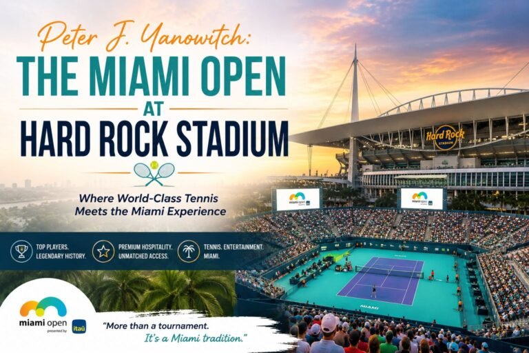 Peter J. Yanowitch: The Miami Open at Hard Rock Stadium
